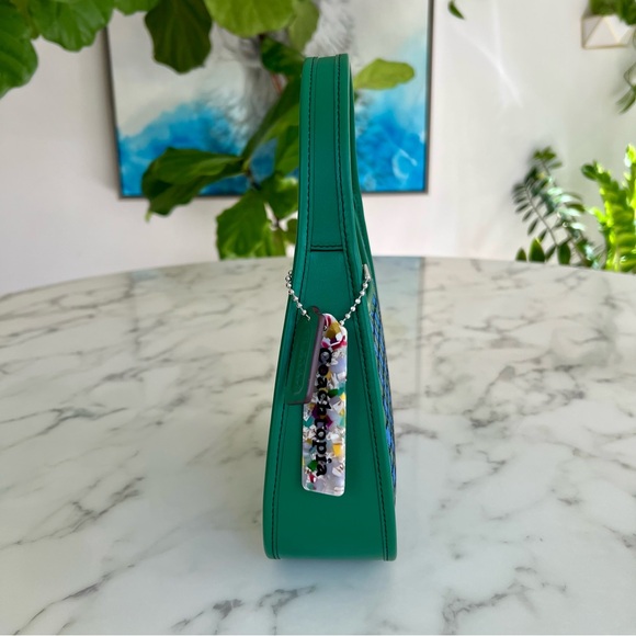 COACH Coachtopia Ergo Shoulder Bag in Mini Checkerboard Upcrafted Leather CK112 - Picture 6 of 14